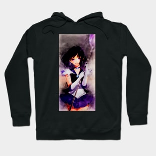 Sailor Saturn Anime Watercolor Hoodie